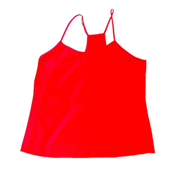 J Crew Outlet Womens Red Spaghetti Strap Sleeveless Tank Top Size 14 Sexy Shirt - Picture 2 of 11